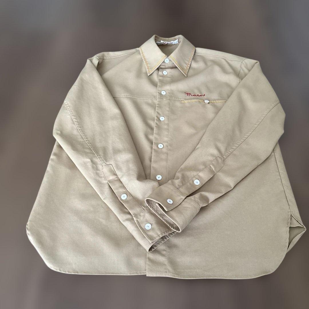 ジェイ　Marni ベージュ トロピカルウールシャツ 楽天市場】【定価97,900円(税込)】MARNI -マルニ- 上品さと計算され