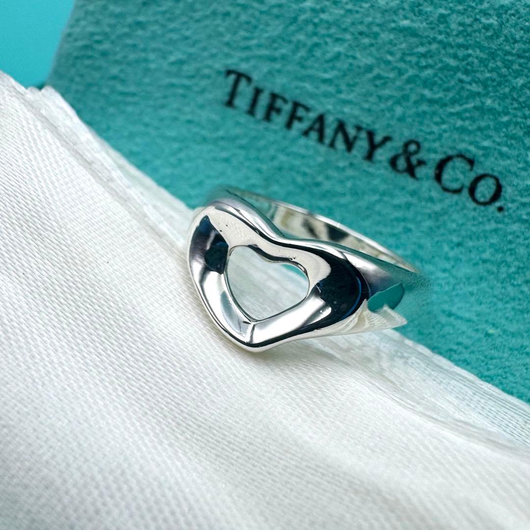 【TIFFANY&Co】鏡面仕上げ　エルサペレッティ　オープンハート リング TIFFANY&Co.（ティファニー） 10.5号 リング・指輪 オープンハート