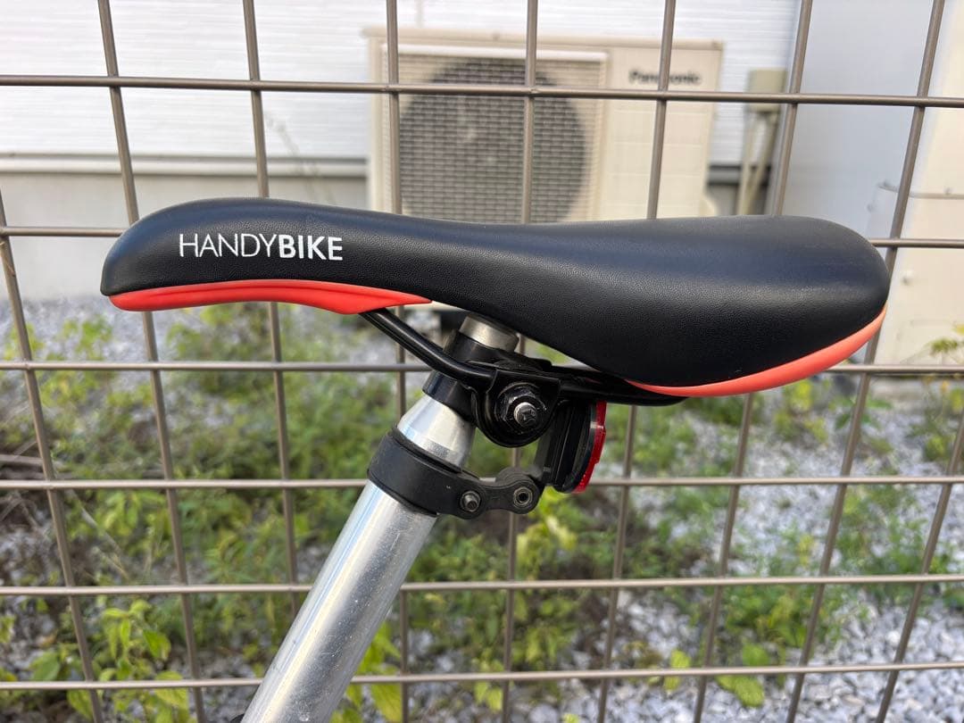 HANDYBIKE 折りたたみ自転車 ブラック タイヤ故障