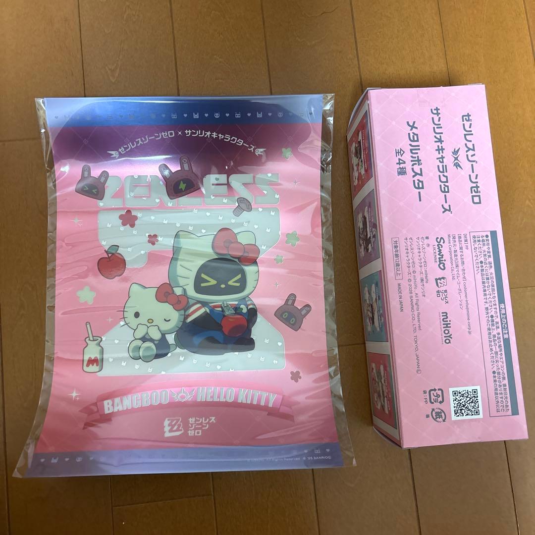 GIGO限定 ゼンレスゾーンゼロ ゼンゼロ サンリオ メタルポスター