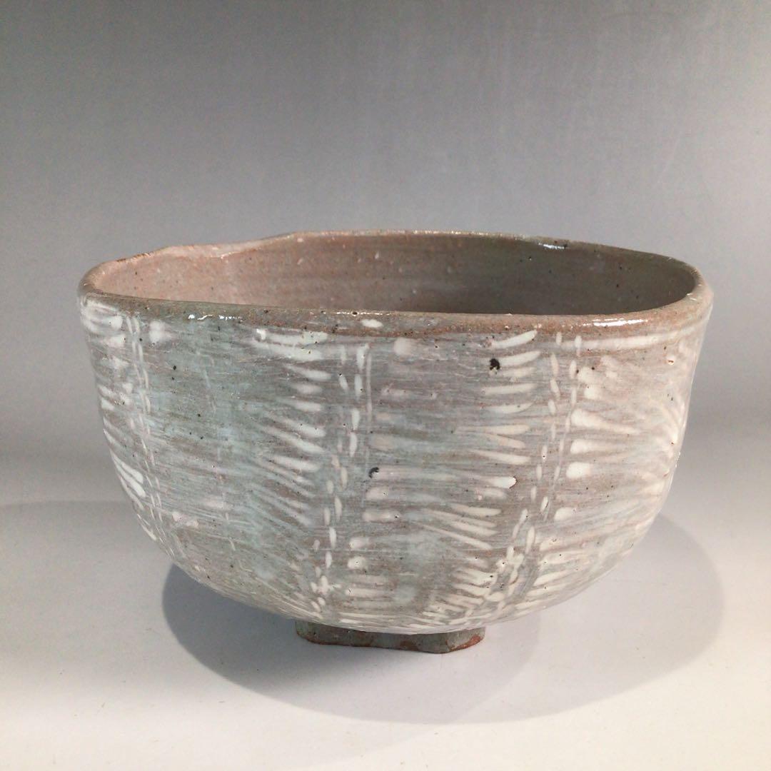 P65 茶碗 『松古窯 佐久間勝山(卆寿)造』『俵茶碗』 抹茶碗 共箱