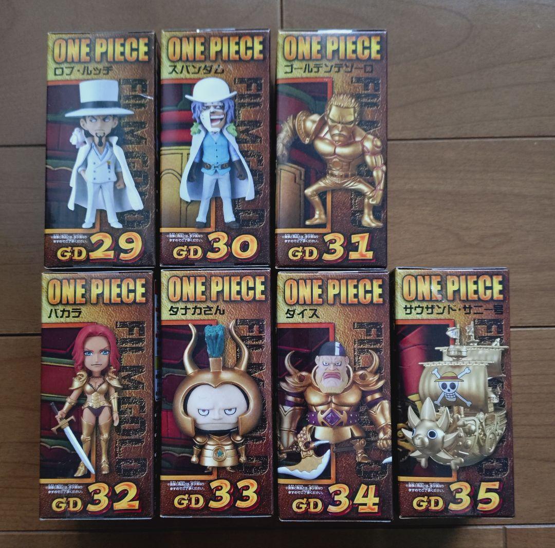 ワンピース　フィギュア　ワーコレ　FILM　GOLD　７体　セット