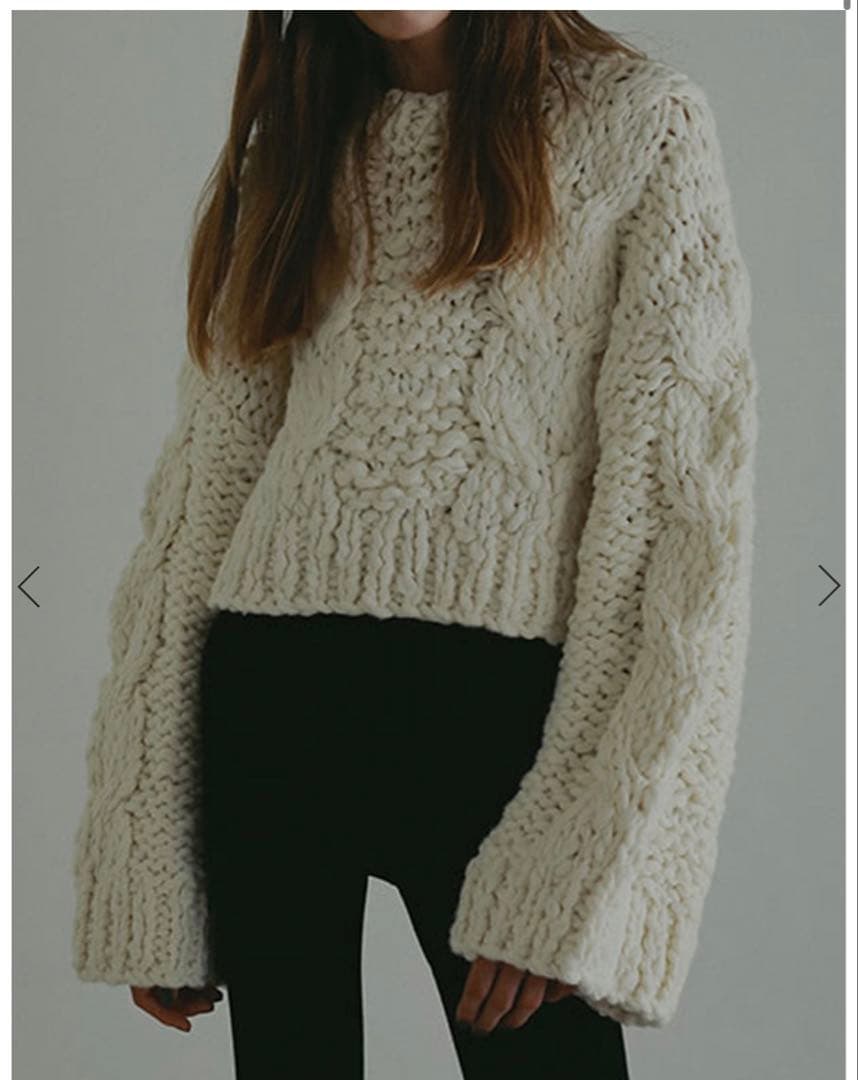 エトレトウキョウ　ハンドニットケーブルプルオーバー ハンドニットケーブルプルオーバー(F WHITE): トップス │ ETRE TOKYO