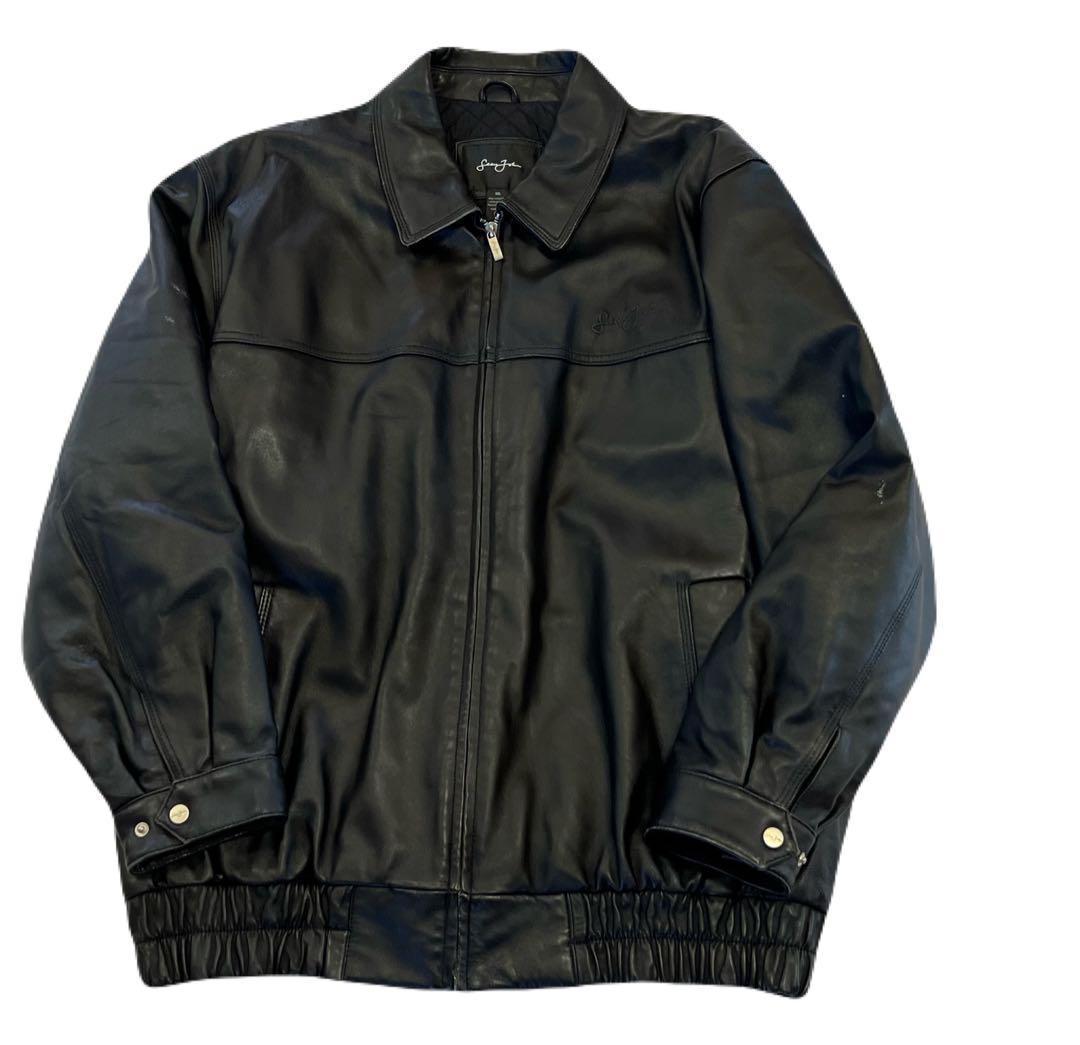 Y2K SEAN JOHN（ショーンジョン）レザージャケット/XXL/ブラック