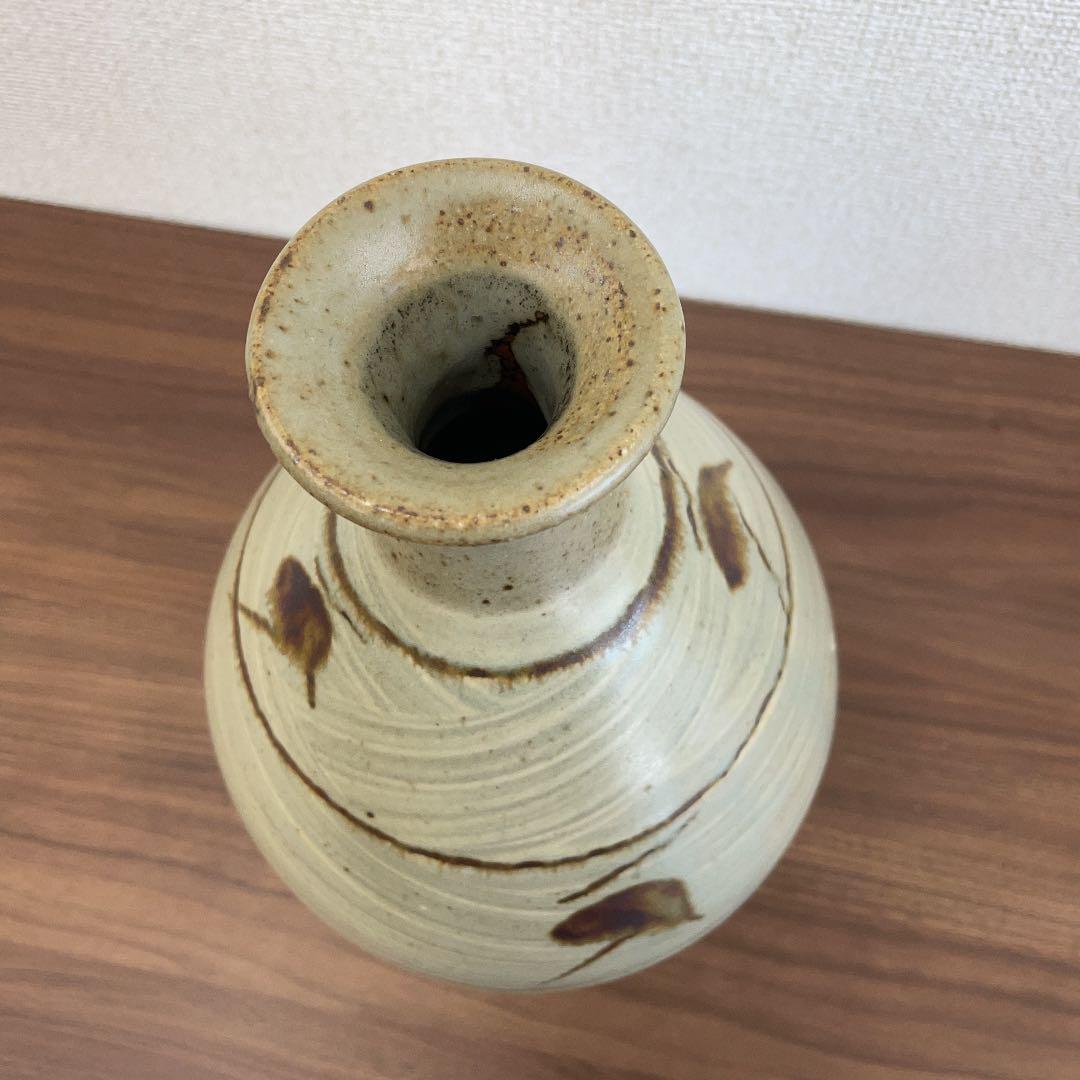 人間国宝】島岡達三 刷毛目竹文壷 - メルカリ