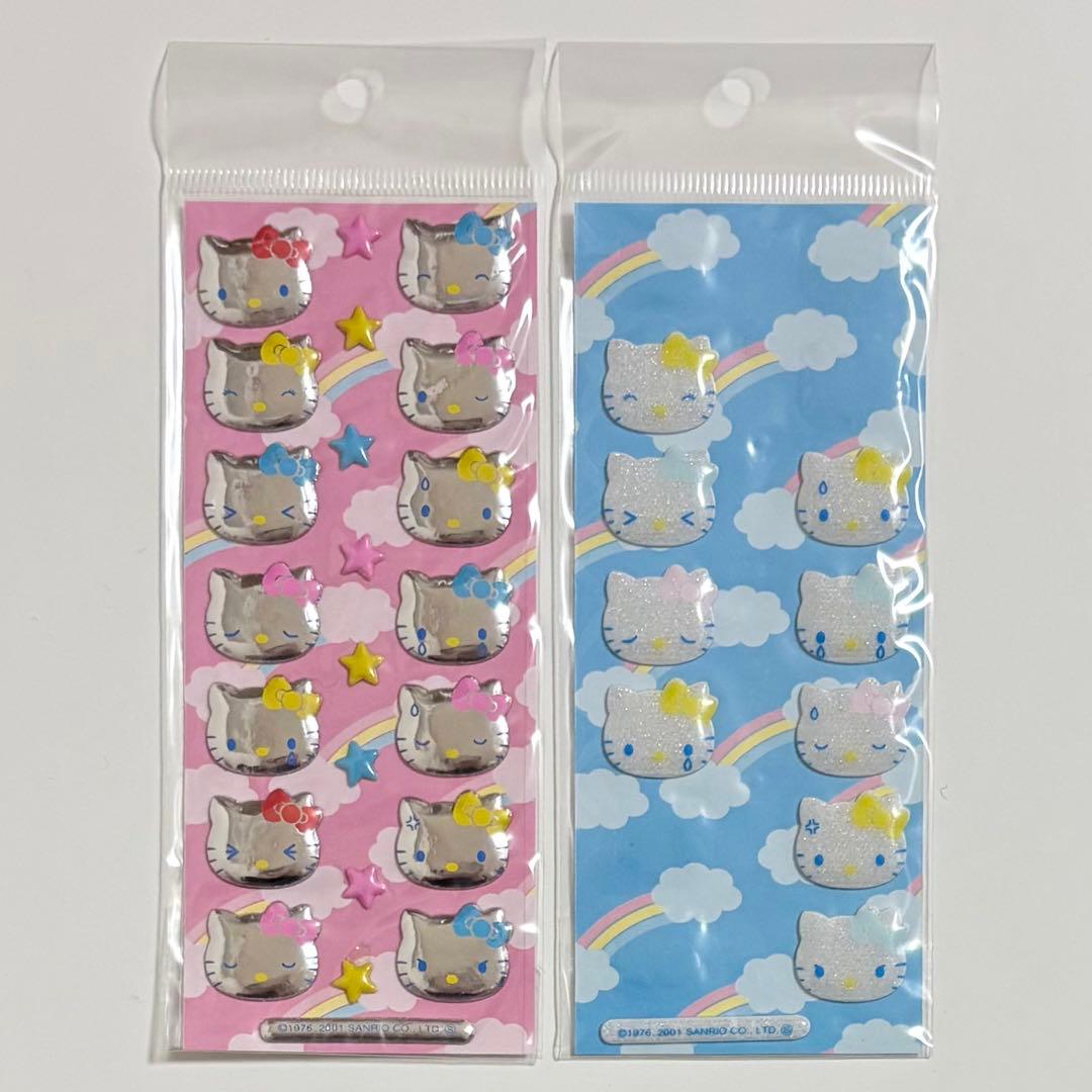 平成レトロ サンリオ ハローキティ シール 2枚セット 当時物