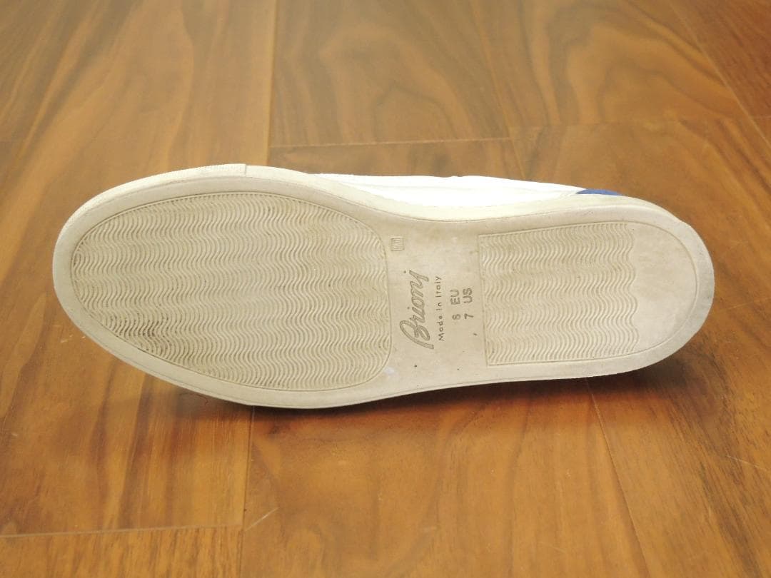 ブリオーニ Brioni レザースニーカー 6 JP24.5 最高級モデル10万