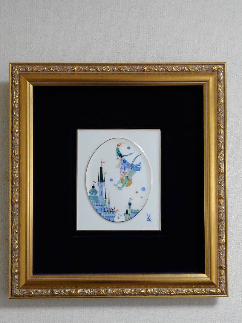 陶板画 マイセン(Meissn）陶板画no128 ホラ吹き男爵(額付き） - メルカリ