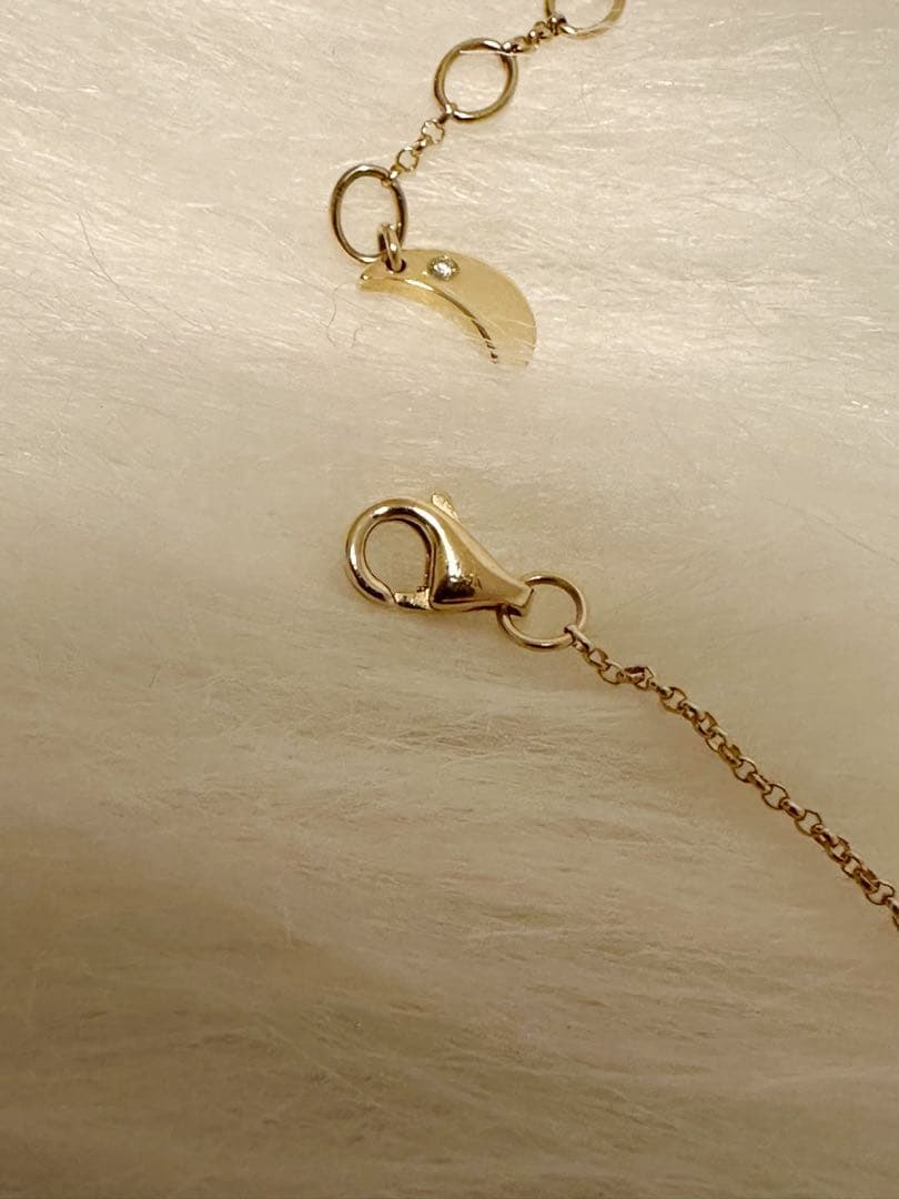 新年限定値下げ K14 ダイヤモンド ホワイト+ブラック ブレスレット 1.6g