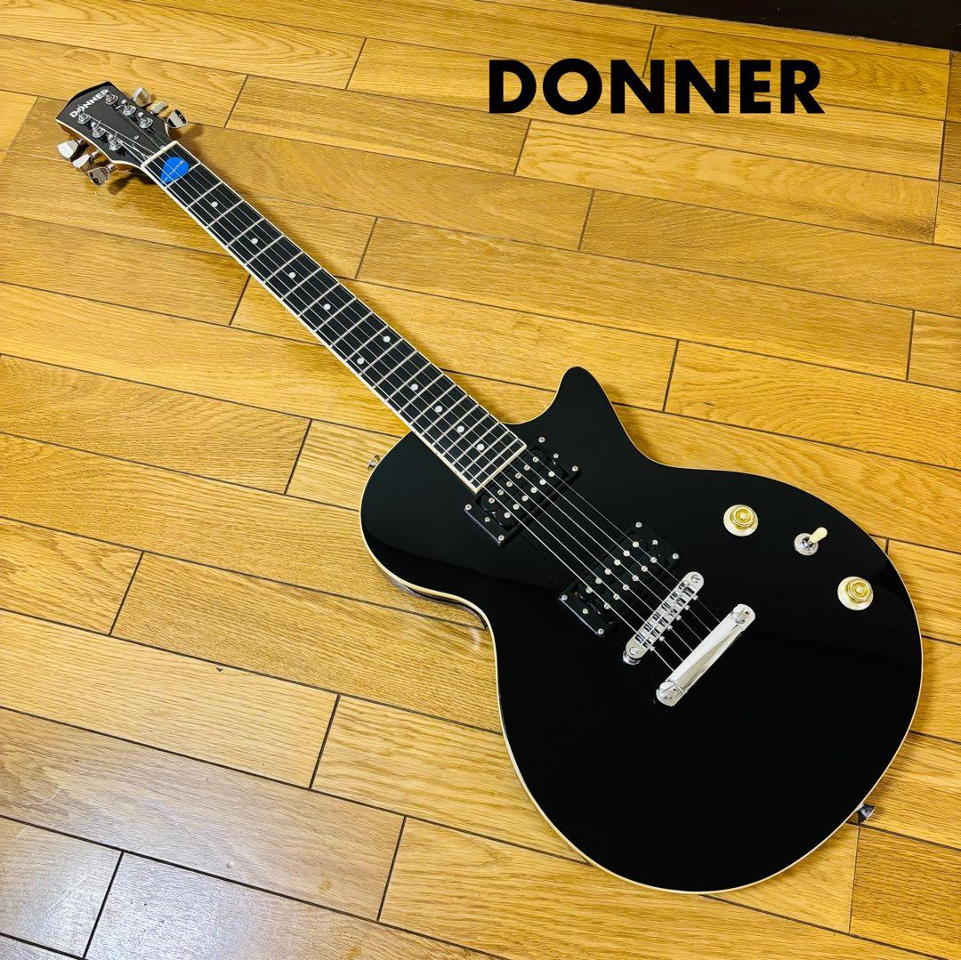美品】Donner エレキギター レスポール タイプ DL-124 黒 送料込