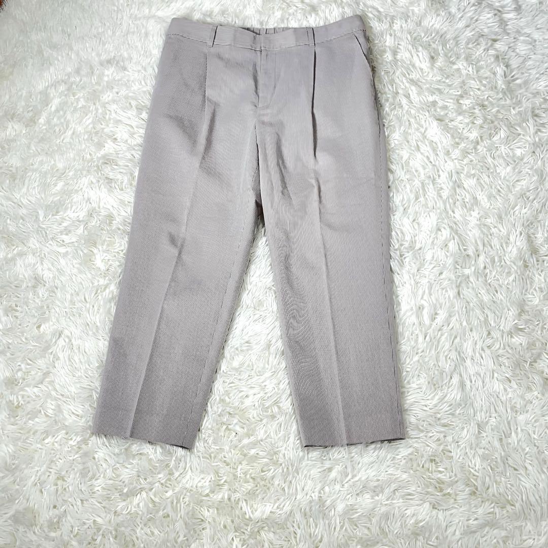 ニューヨーカー パンツスーツ シアサッカ リネン混 ウォッシャブル