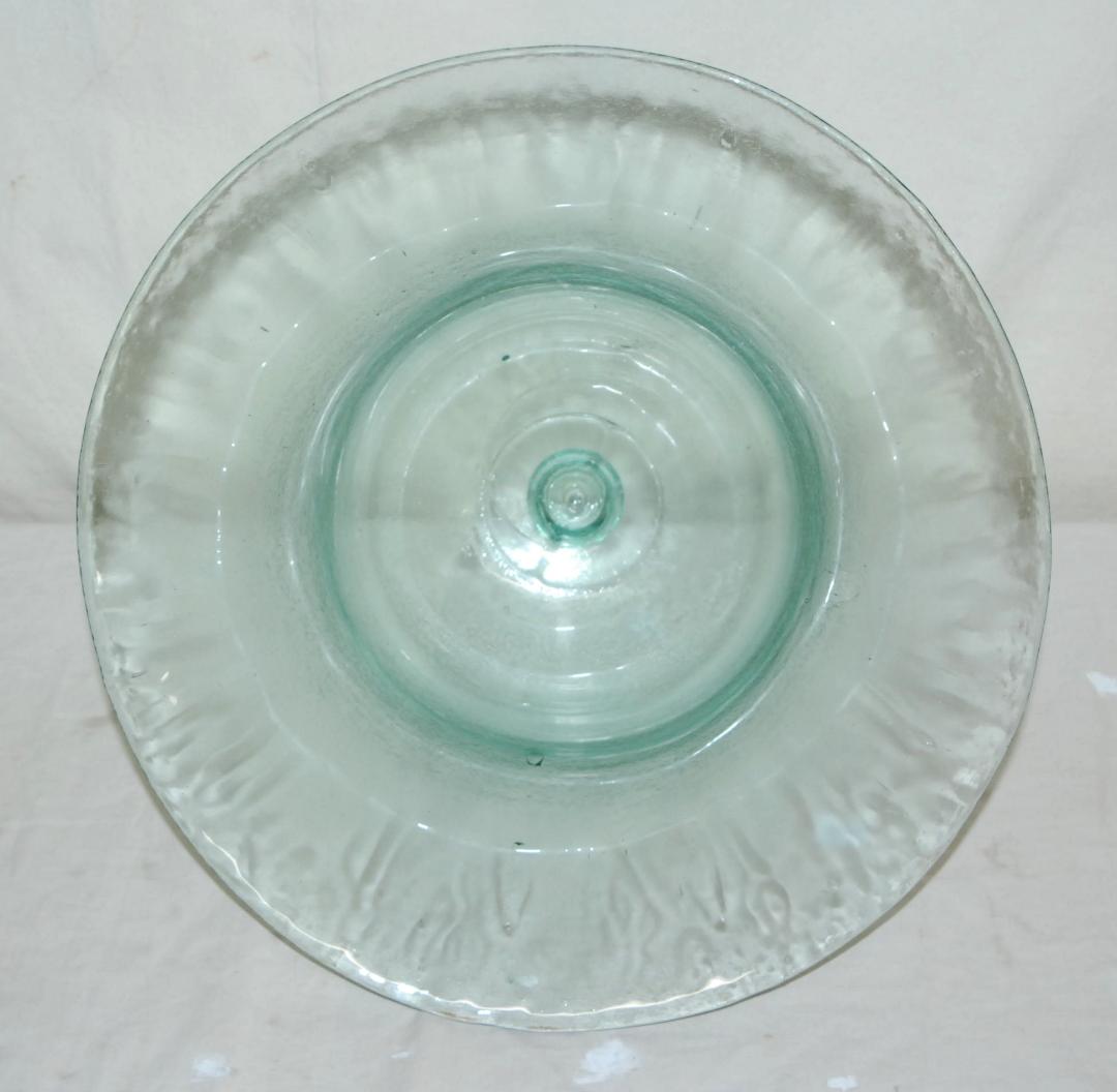 ベルジャー フレンチクローシュガラス グリーン ヴィンテージ