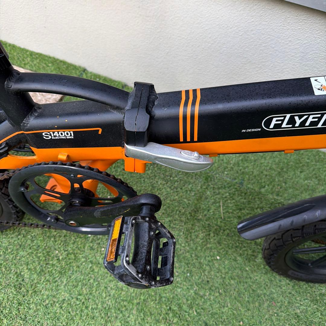 大阪発 ジャンクFLYFISH 電動アシスト自転車 オレンジ 引取り限定