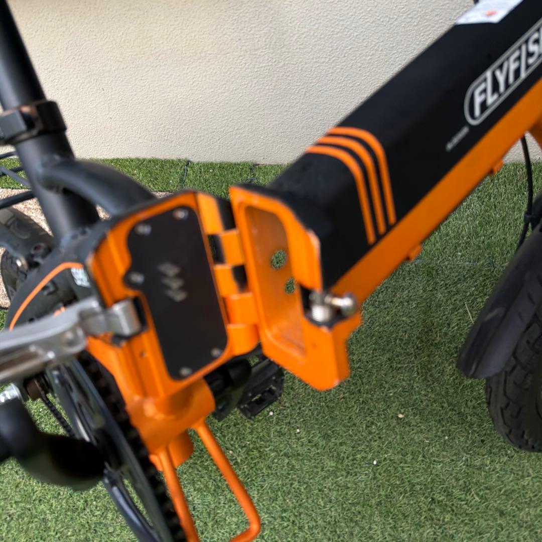 大阪発 ジャンクFLYFISH 電動アシスト自転車 オレンジ 引取り限定