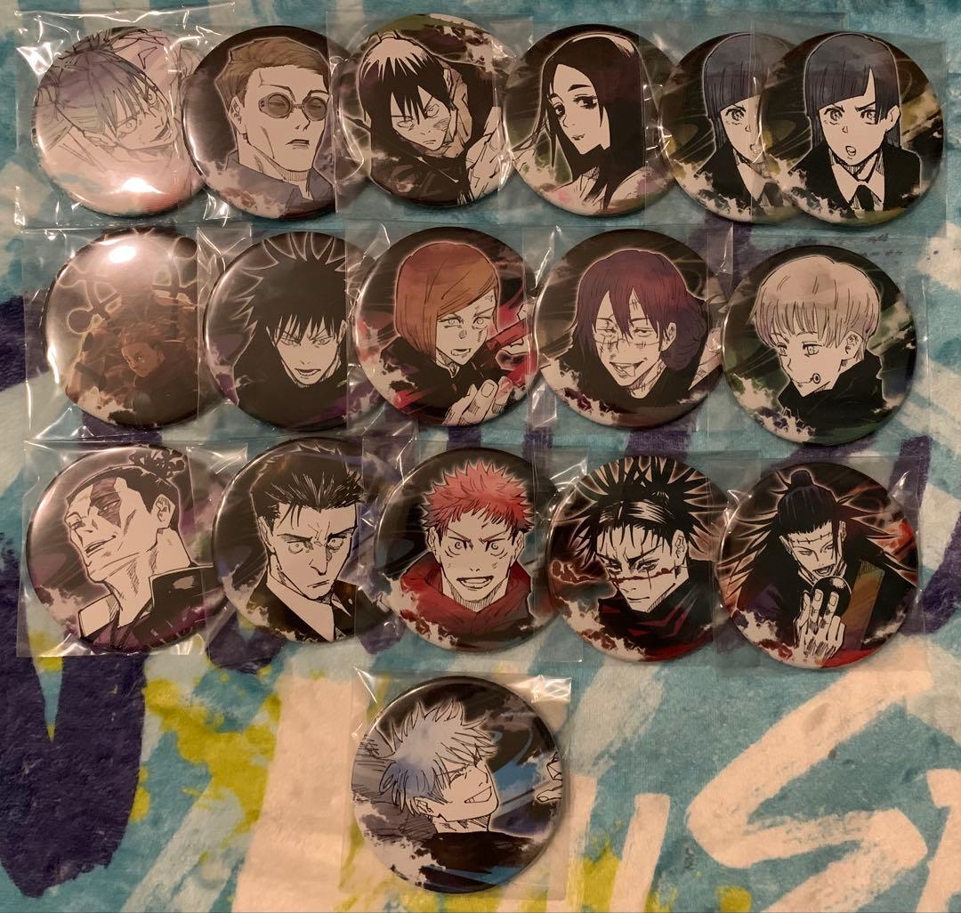 呪術廻戦　缶バッジ　まとめ売り　230点以上