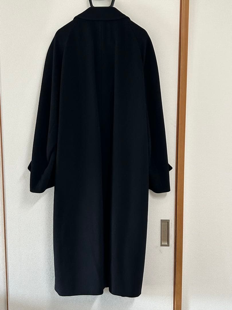 ブルックスブラザーズ カシミヤ混ロングステンカラーコート ブラック L