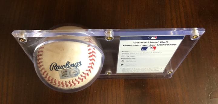 菊池雄星 MLB 実使用公式球 ホログラムステッカー付き - メルカリ