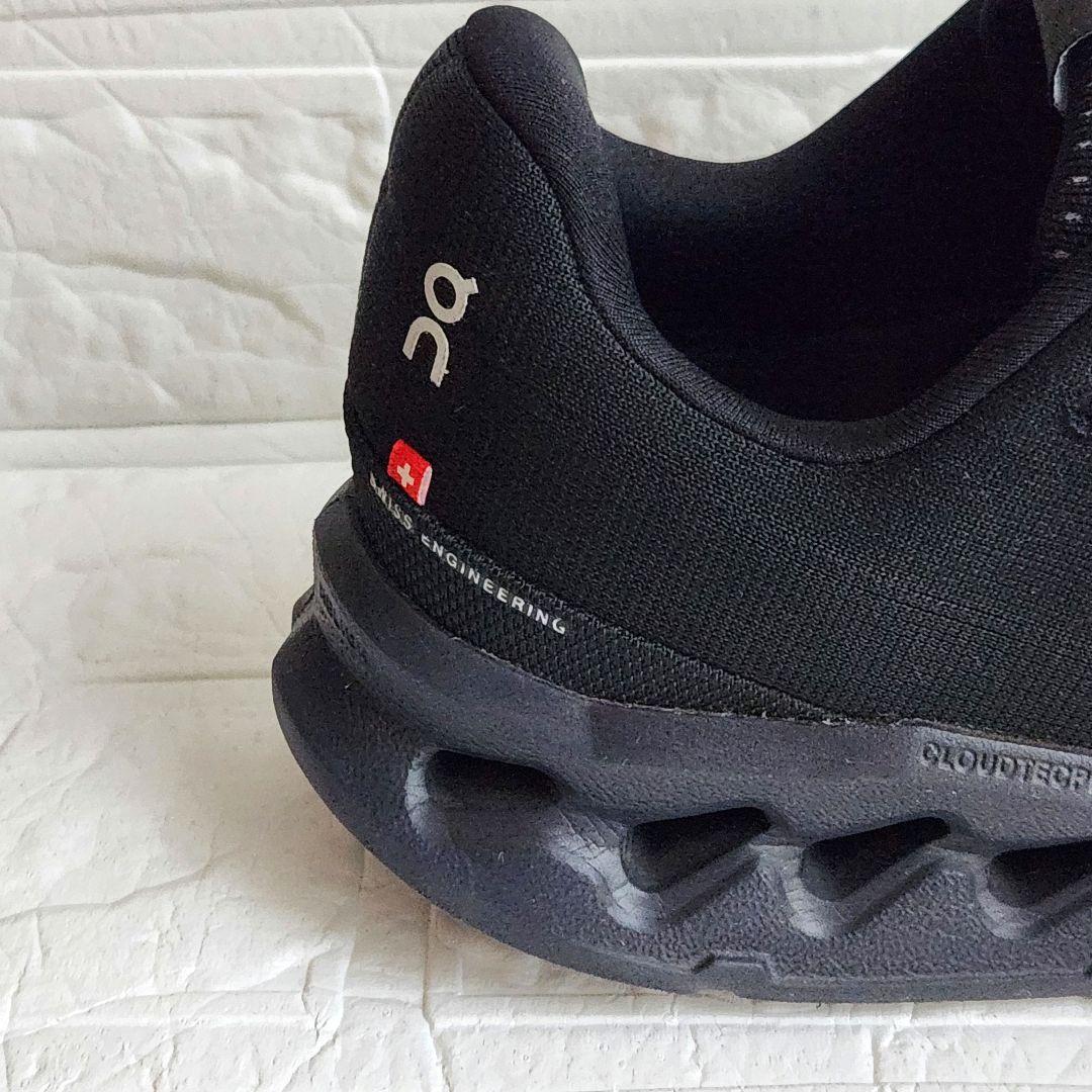【人気美品✨】On CIoudsurfer スニーカー 黒 25.5cm 厚底