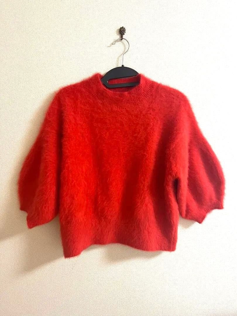 united arrows フォックスカシミヤパフハーフスリーブニット フォックスカシミヤ パフ ハーフスリーブ ニット