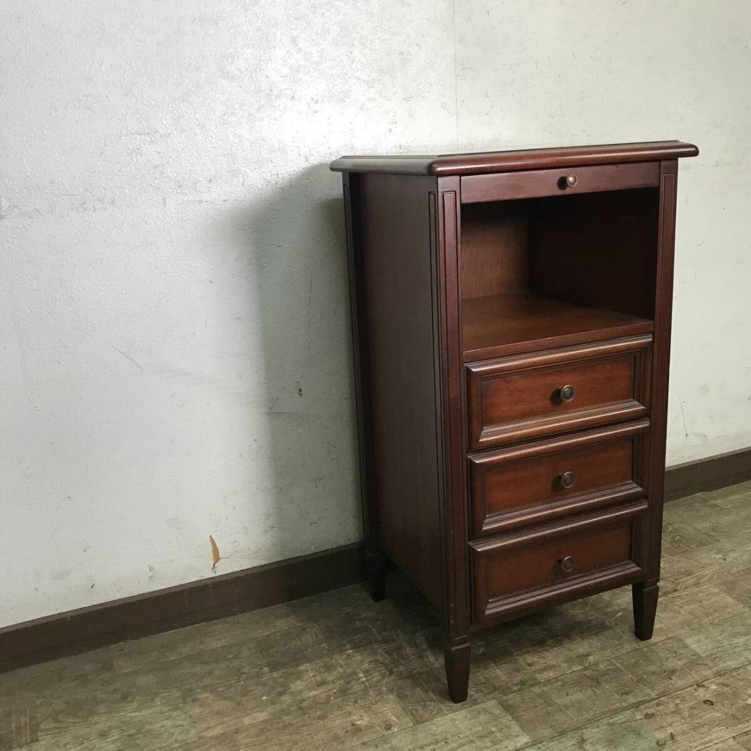 東海家具 ケント KENT サイドチェスト 電話台 コンソール 飾り棚 アンティーク 家具 棚 シェルフ コンソールテーブル 電話台 サイド