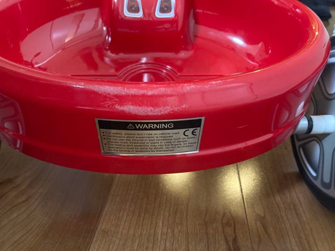 折りたたみ三輪車 MINI 赤 説明書付き