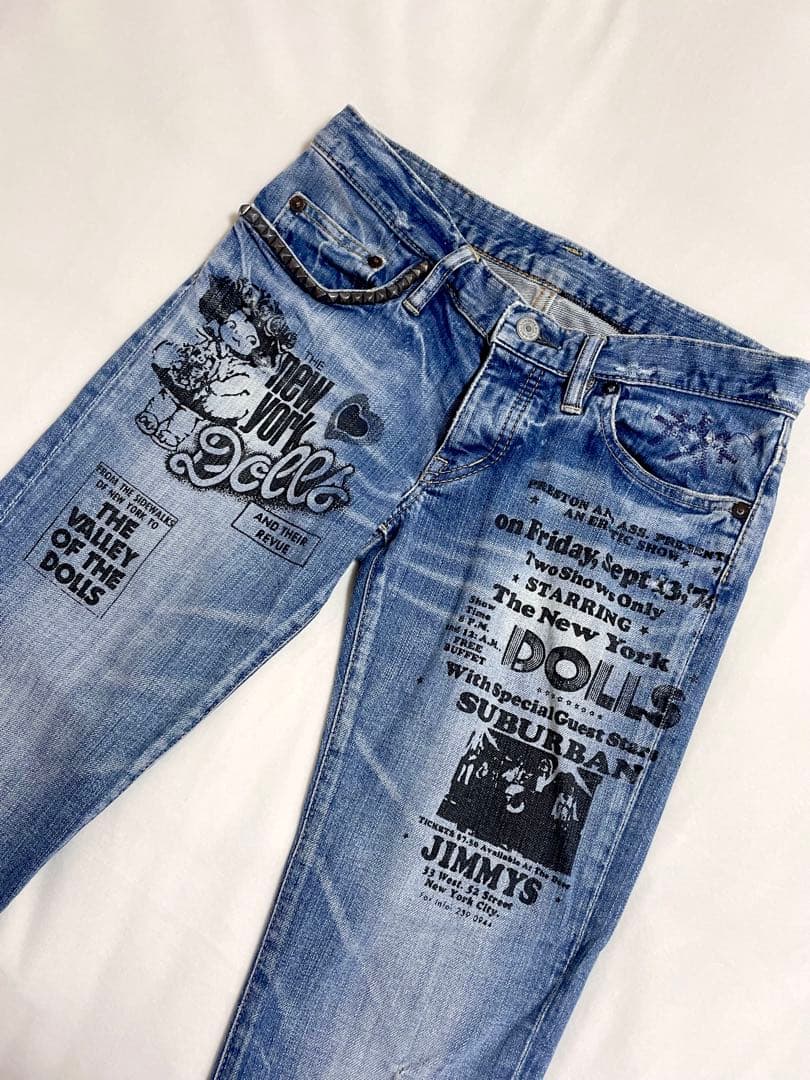 ヒステリックグラマー ニューヨークドールズ HYS SP加工 デニムパンツ XS 中古・古着通販】Hysteric Glamour (ヒステリックグラマー) New York