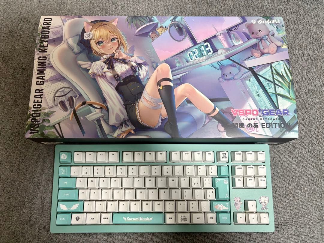 ぶいすぽ VSPO！GEAR ゲーミングキーボード 胡桃のあ EDITIO VSPO!GEAR|ゲーミングキーボード ぶいすぽっ!胡桃のあEDITION|【ハード