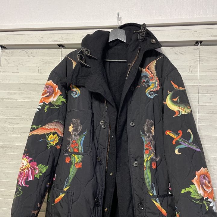 03aw yohji yamamoto POUR HOMME タトゥー コート - メルカリ