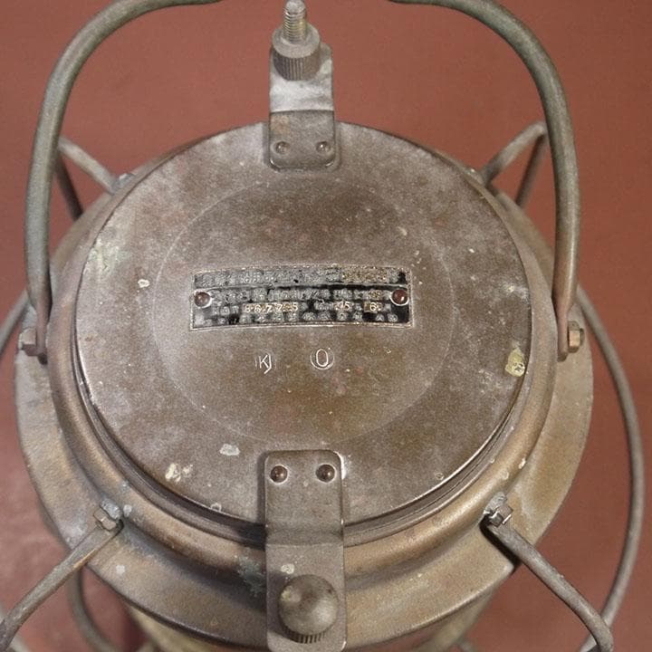 アンティーク ランプ 日本船燈(株) Z種白燈(電気用) 昭和46年6月