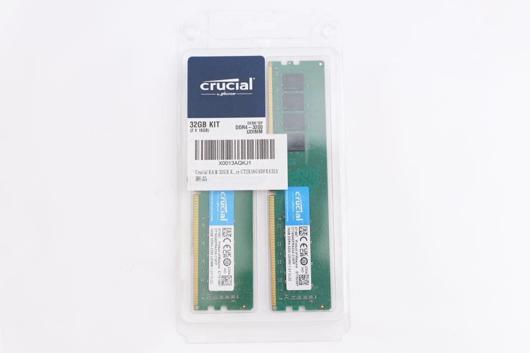 ほぼ未使用品 crucial DDR4-3200 32GB (2x16GB) Crucial 32GB (2 x 16GB) DDR4-3200 PC4-25600 CL-22 SO-DIMM Memory