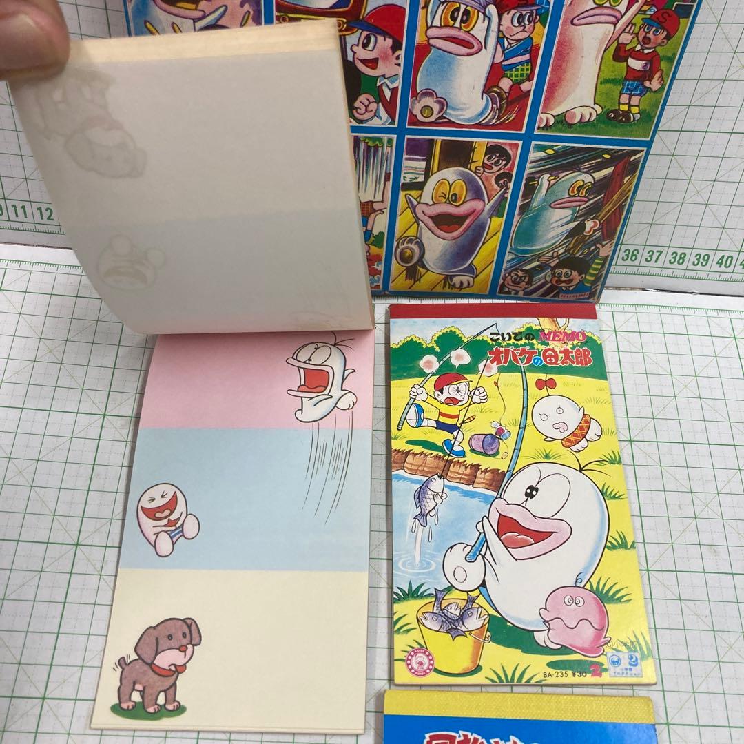 1970年代藤子不二雄のオバケのQ太郎のメモ帳2冊と面子ハットリくん