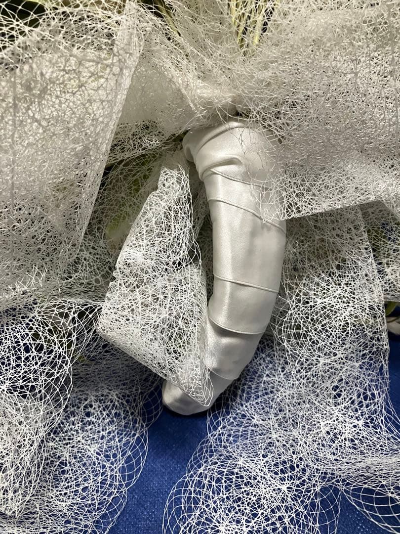 布花 染め花 アートフラワー アンティーク風 特大ブーケ 1点