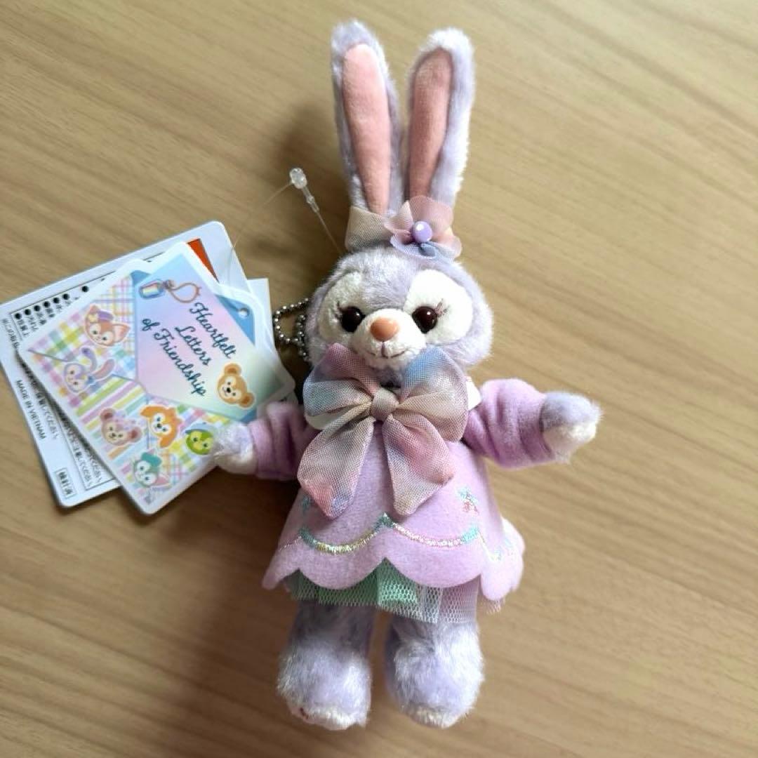 ダッフィー＆フレンズ　ハートフェルトレターズオブフレンドシップ　ぬいぐるみバッチ