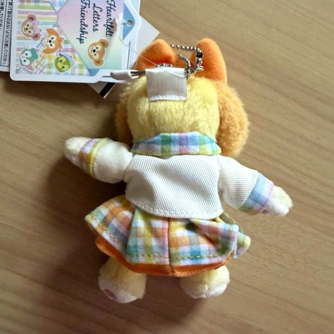 ダッフィー＆フレンズ　ハートフェルトレターズオブフレンドシップ　ぬいぐるみバッチ