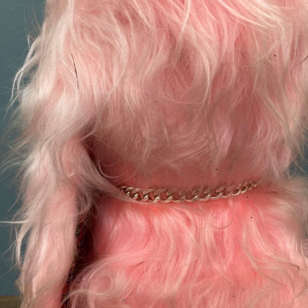 昭和レトロ エクスラン プードル ぬいぐるみ ピンク タグ付き 当時物