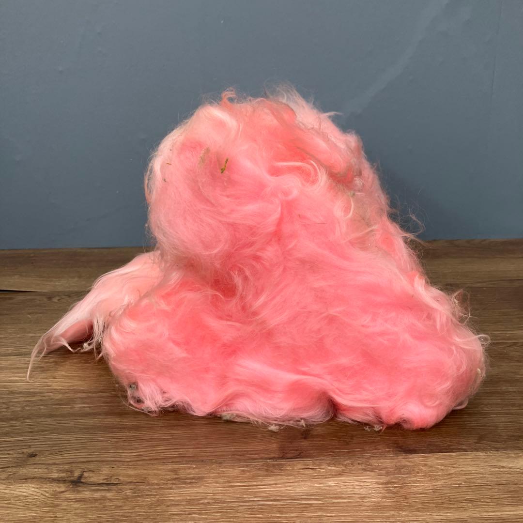 昭和レトロ エクスラン プードル ぬいぐるみ ピンク タグ付き 当時物