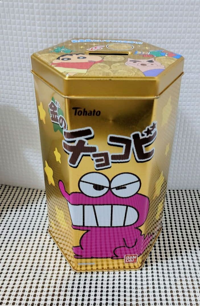 クレヨンしんちゃん　金のチョコビ缶