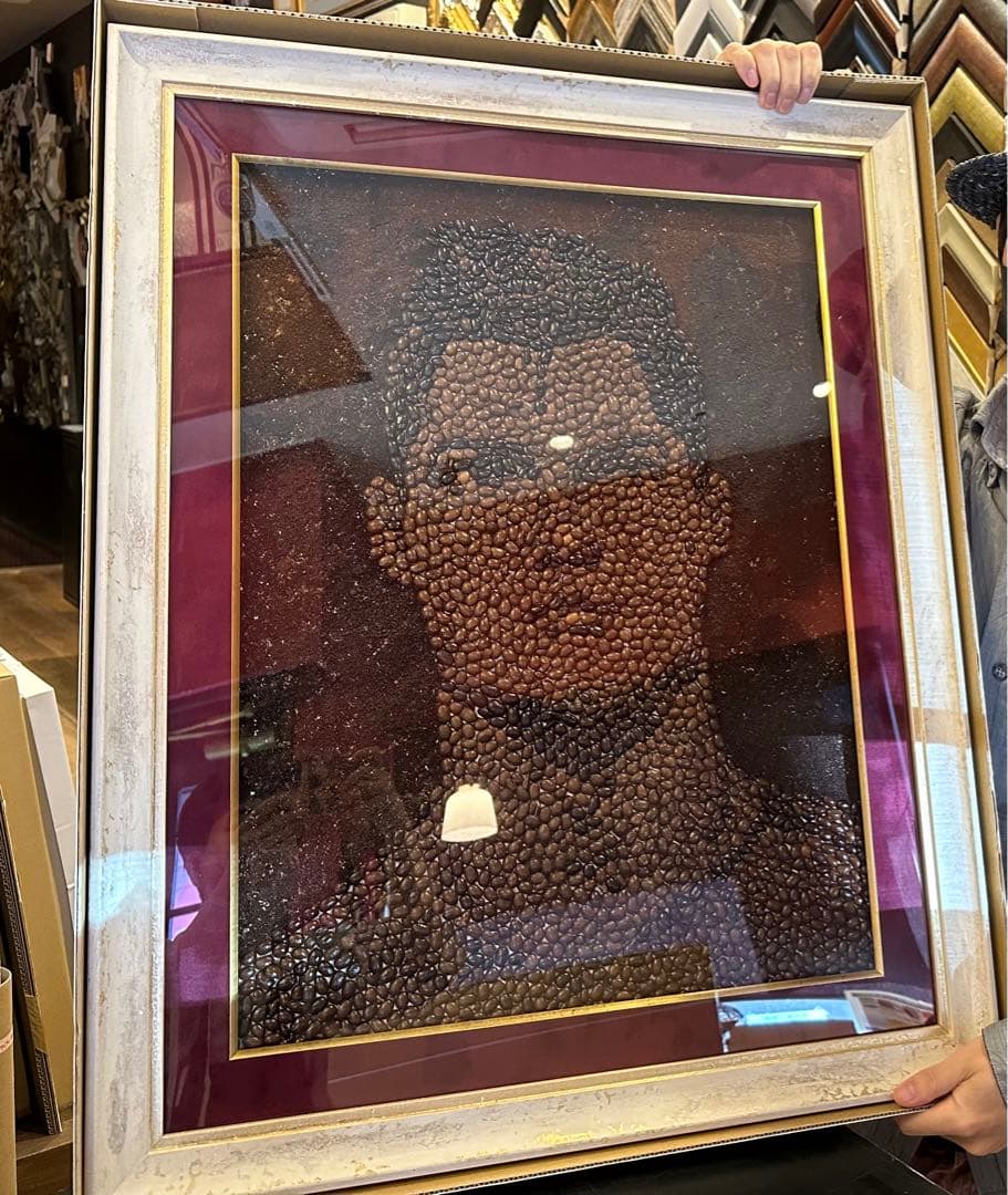 クリスティアーノ・ロナウド 美術品 アート作品 コーヒー豆 - メルカリ