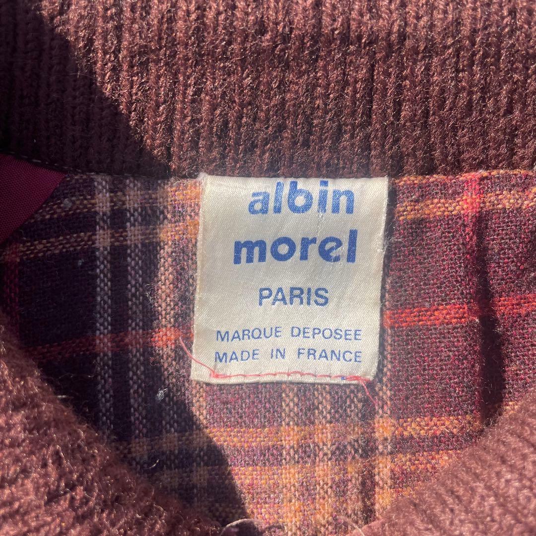 70s 80s コーデュロイ ボンバー ジャケット フランス製 ボルドー 古着
