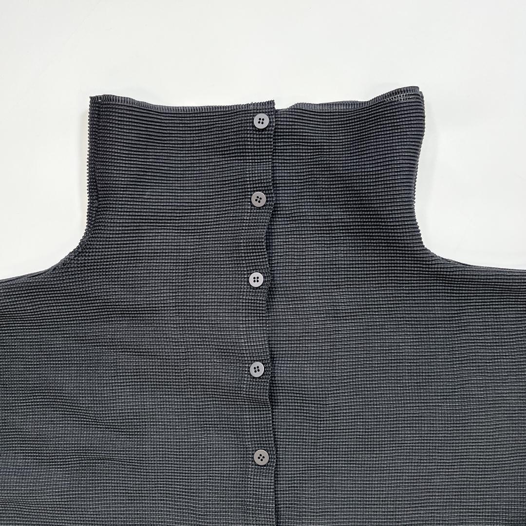 ISSEY MIYAKE me プリーツ ブラウス トップス 黒 フリー