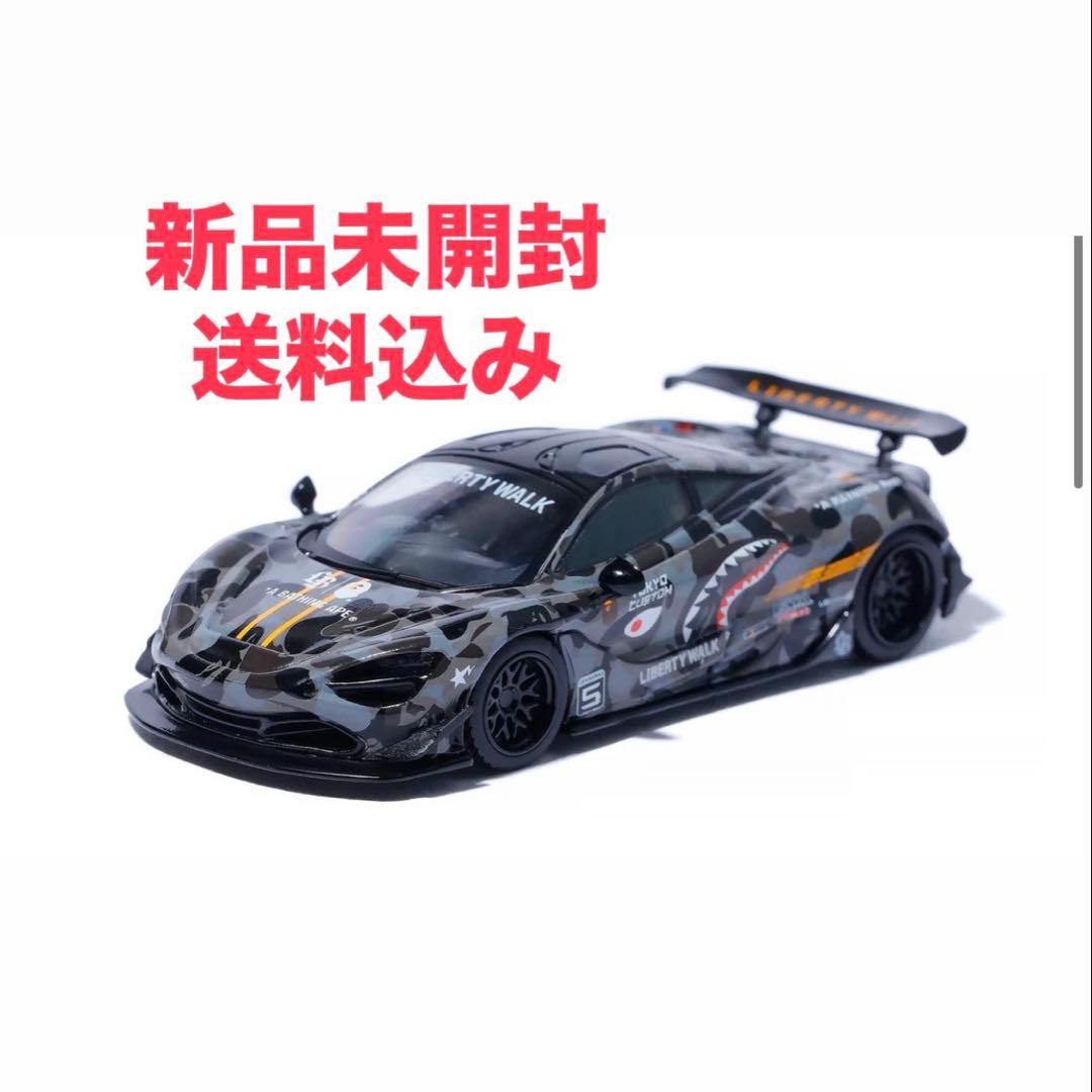 BAPE×LBWK MINI GT MCLARREN 720S 1/64 MINI GT 1:64 McLaren 720S LB☆Works in Black – Model Cars Houston