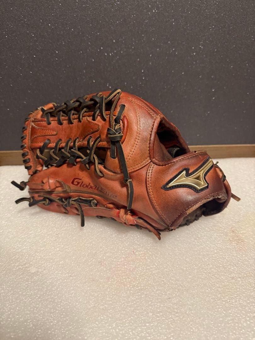 ★美品★ ミズノ グローバルエリート 硬式外野手 革質◎ 良型 左 サウスポー ☆美品☆ ミズノ グローバルエリート 硬式外野手 革質◎ 良型 左