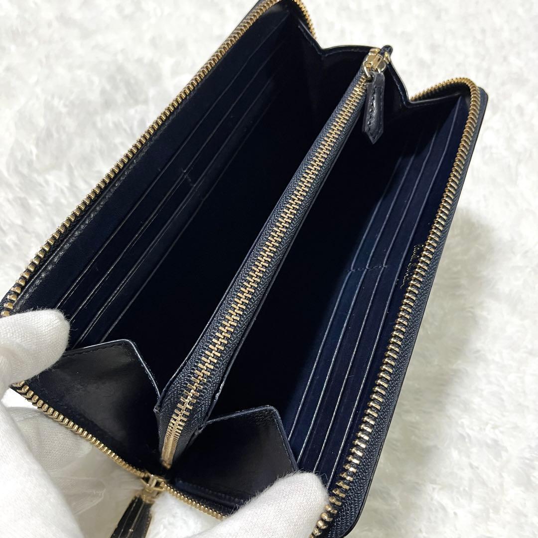 ポールスミス ラウンドジップ ポリッシュカーフ 牛革 長財布 黒 - メルカリ