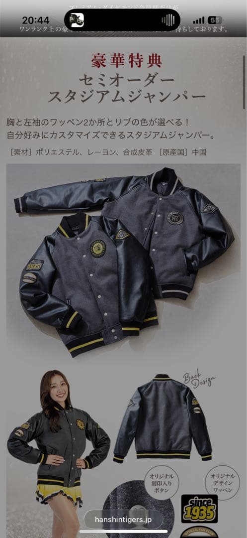 阪神タイガース / FCダイヤモンドプラス会員 セミオーダースタジアム