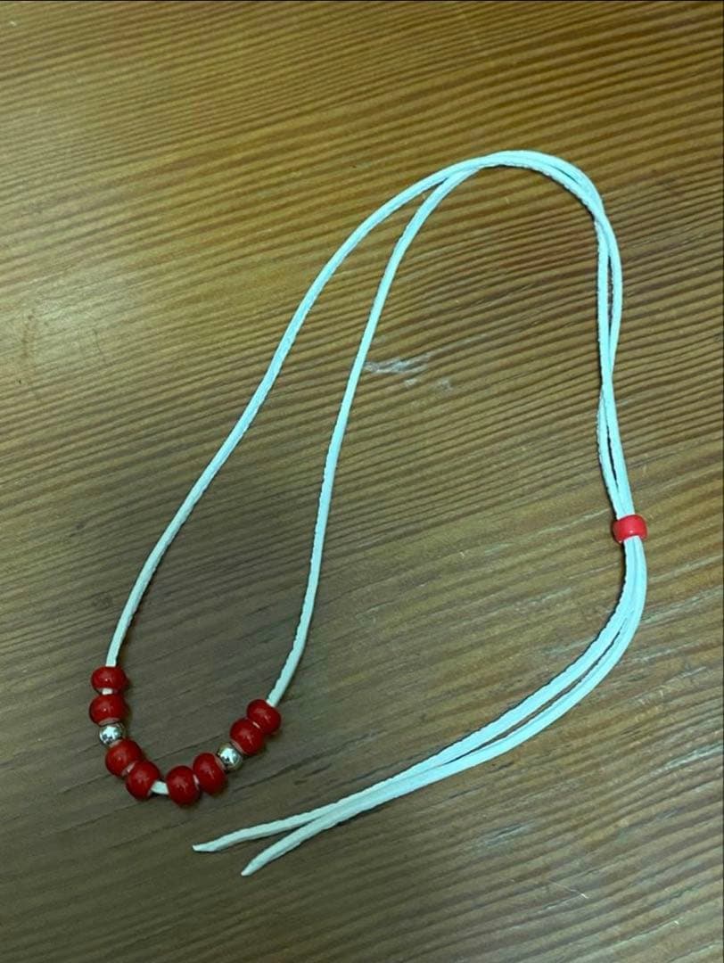 ホワイトハーツ 鹿革紐 ビーズ 全セット / ゴローズ カスタム 鹿紐