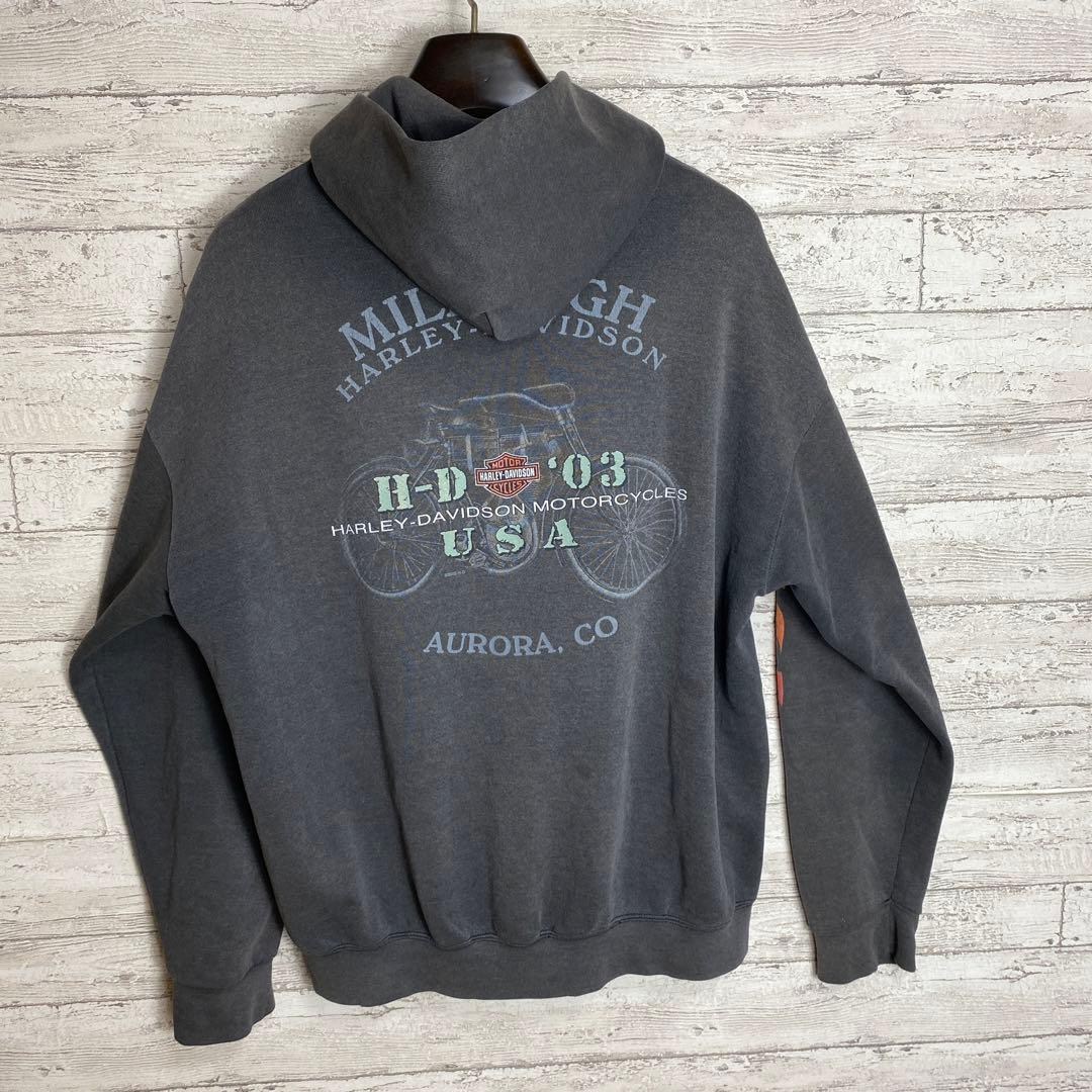 オリジナルファッション - ハーレーダヴィッドソン ジップパーカー 4面