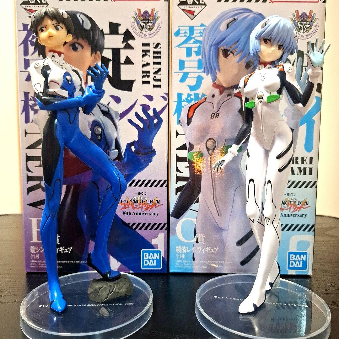 エヴァンゲリオン 一番くじ 30th B賞C賞 碇シンジ 綾波レイ - メルカリ