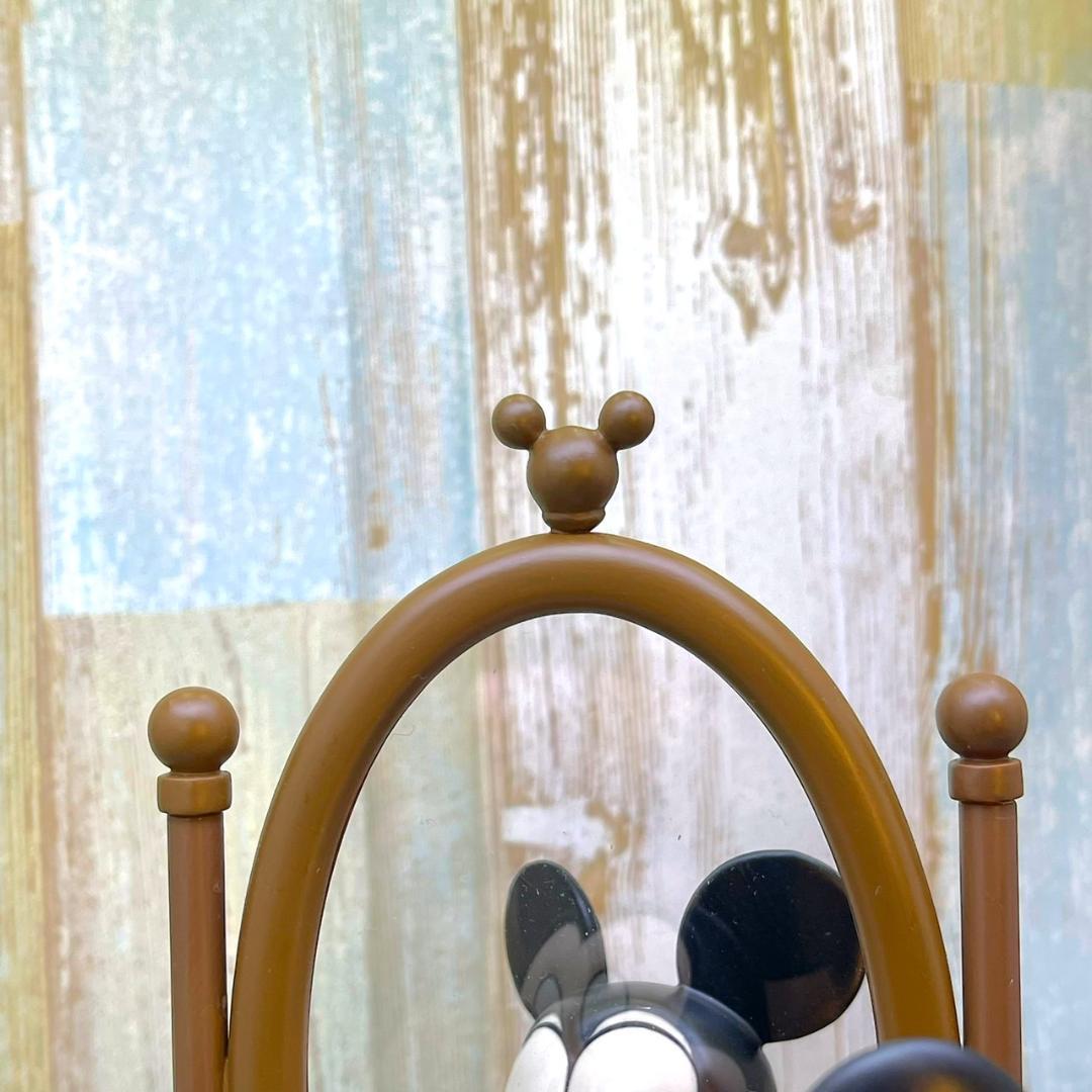 レア★WDCC ミッキーマウス ミッキー 鏡 かがみ 今と前 陶器製 フィギュア