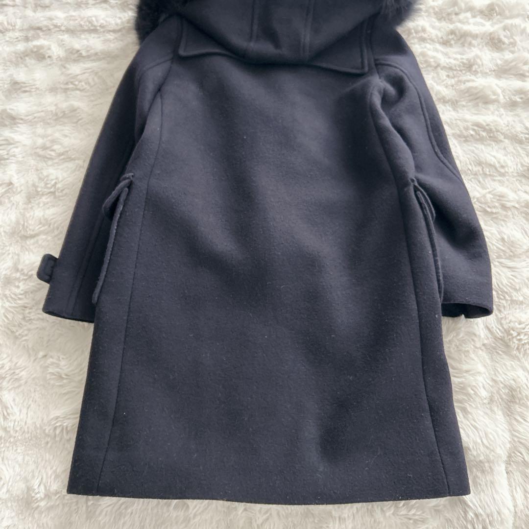 シップス☆カシミヤ混 ファーダッフルコート フォックスファー 2way
