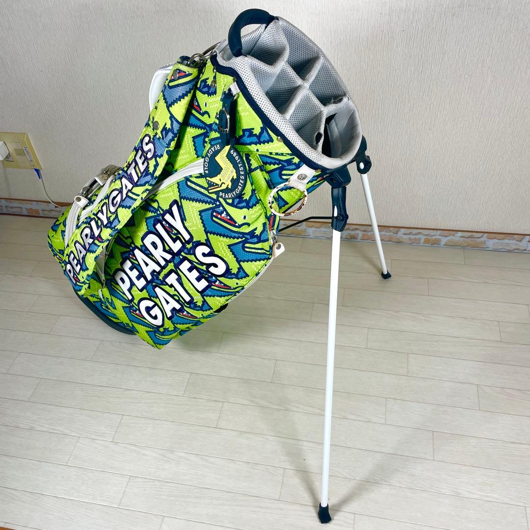 希少 パーリーゲイツ PEARLY GATES ワニ柄 キャディバッグ スタンド